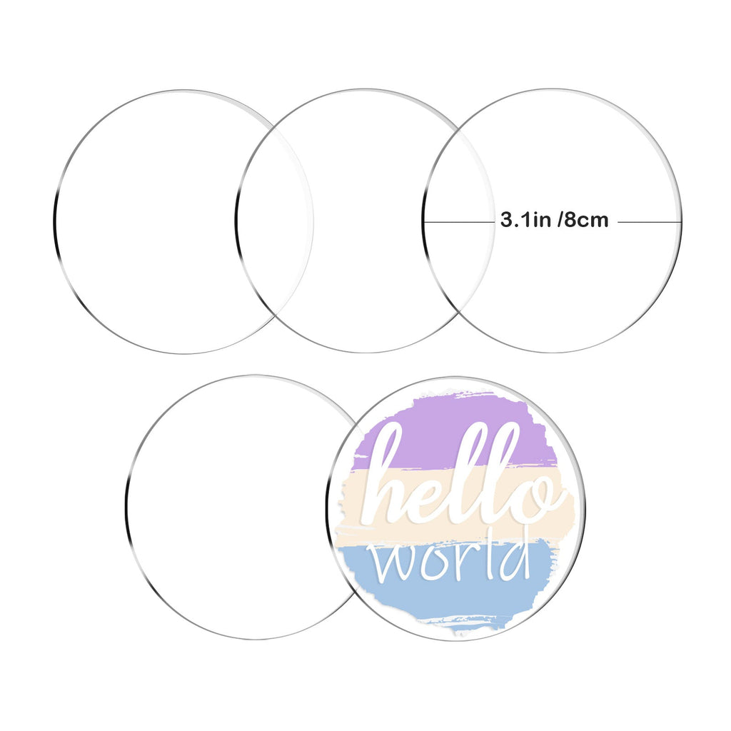 Acrylic Rounds - 5 Pack - Uniquely Whynot Craft