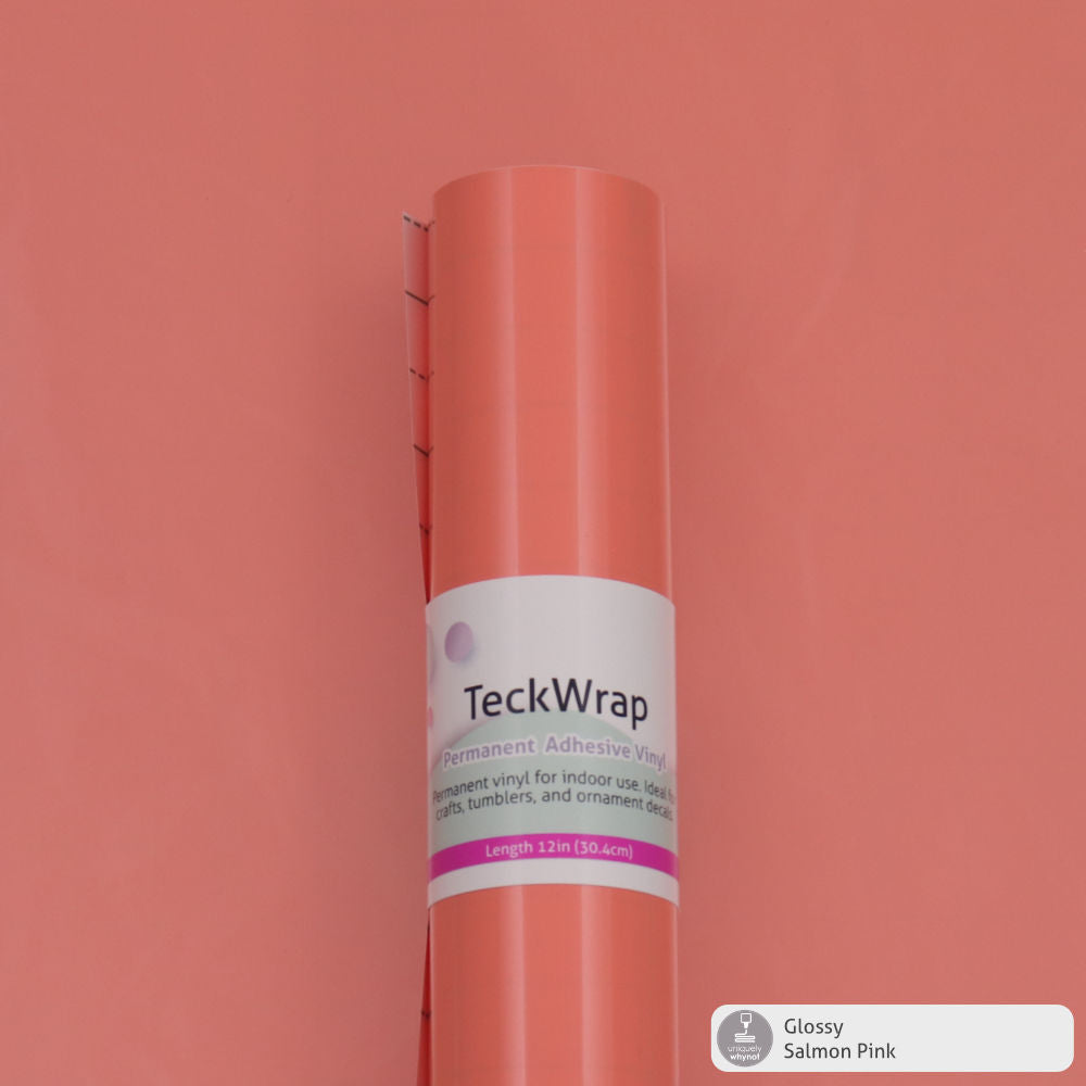 Glossy Permanent Adhesive Vinyl - TeckWrap (12&quot; and 3&#39; Rolls)