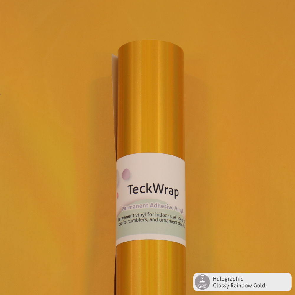 Glossy Permanent Adhesive Vinyl - TeckWrap (12 and 3' Rolls